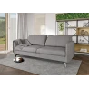 Calais - Modernes Sofa 3-Sitzer mit Schwarz Metall Füßen aus Luxusmicrofaser