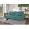 Calais - Modernes Sofa 3-Sitzer mit Schwarz Metall Füßen aus Luxusmicrofaser