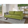 Calais - Modernes Sofa 3-Sitzer mit Schwarz Metall Füßen aus Luxusmicrofaser