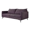 Calais - Modernes Sofa 3-Sitzer mit Schwarz Metall Füßen aus Luxusmicrofaser