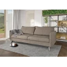 Calais - Modernes Sofa 3-Sitzer mit Schwarz Metall Füßen aus Luxusmicrofaser