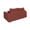 Maya - Sofa 2 sitzer mit Braun Holzfüßen im skandinavischen Stil aus Cord-Stoff