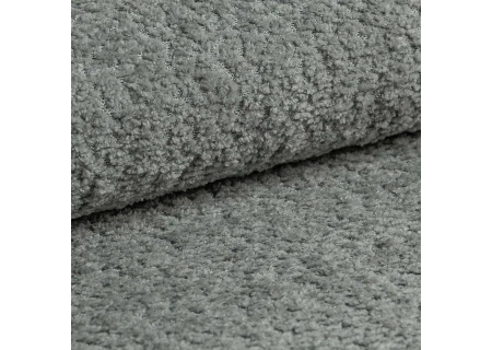 Lars - Wohnlandschaft mit Braun Holzfüßen im skandinavischen Stil aus Boucle-Stoff