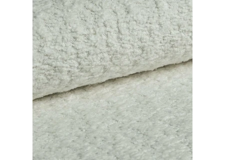 Lars - Sofa 2 sitzer mit Braun Holzfüßen im skandinavischen Stil aus Boucle-Stoff