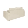 Trygve - Sofa 2 sitzer mit Braun Holzfüßen im skandinavischen Stil aus Chenille-Stoff