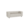 Oskar - Modernes Sofa 2 sitzer aus Cord-Stoff mit bequemem Sitz