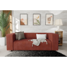 Oskar - Modernes Sofa 2 sitzer aus Cord-Stoff mit bequemem Sitz