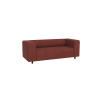 Oskar - Modernes Sofa 2 sitzer aus Cord-Stoff mit bequemem Sitz