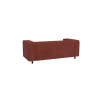 Oskar - Modernes Sofa 2 sitzer aus Cord-Stoff mit bequemem Sitz