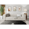 Oskar - Modernes Sofa 3 sitzer aus Cord-Stoff mit bequemem Sitz