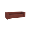 Oskar - Modernes Sofa 3 sitzer aus Cord-Stoff mit bequemem Sitz