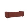 Oskar - Modernes Sofa 3 sitzer aus Cord-Stoff mit bequemem Sitz